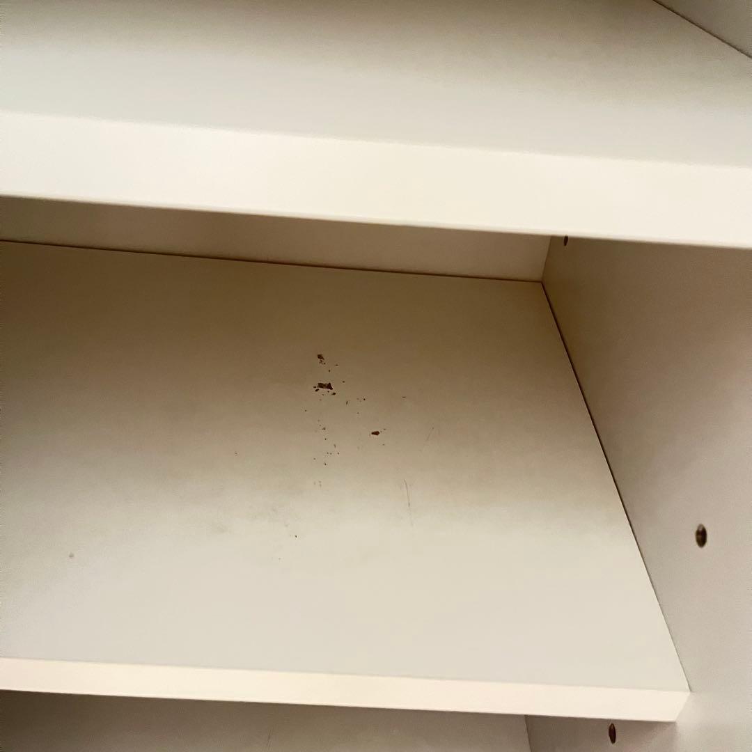 食器棚　３枚扉　ダークブラウン