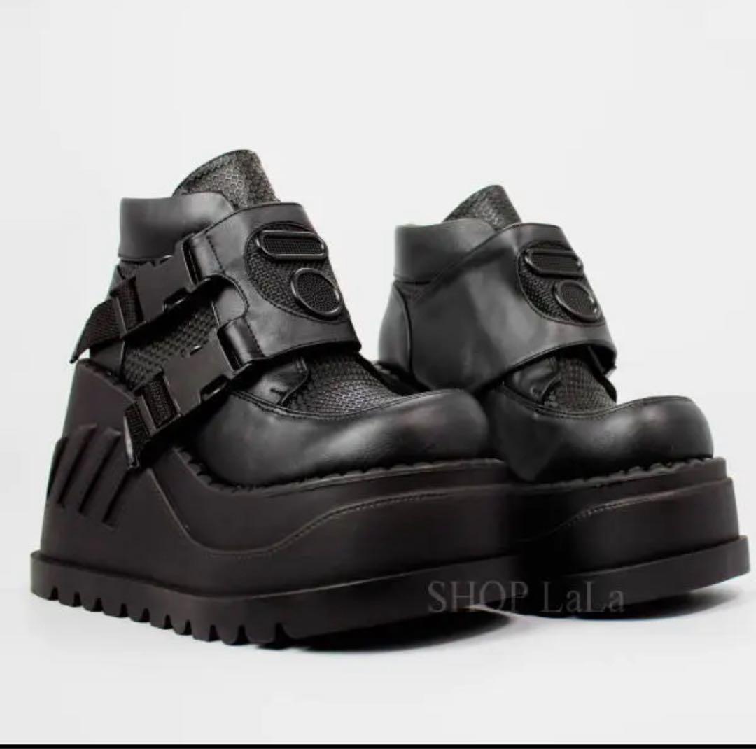 Demonia デモニア 厚底スニーカー 厚底靴 V系 パンク 地雷系 黒