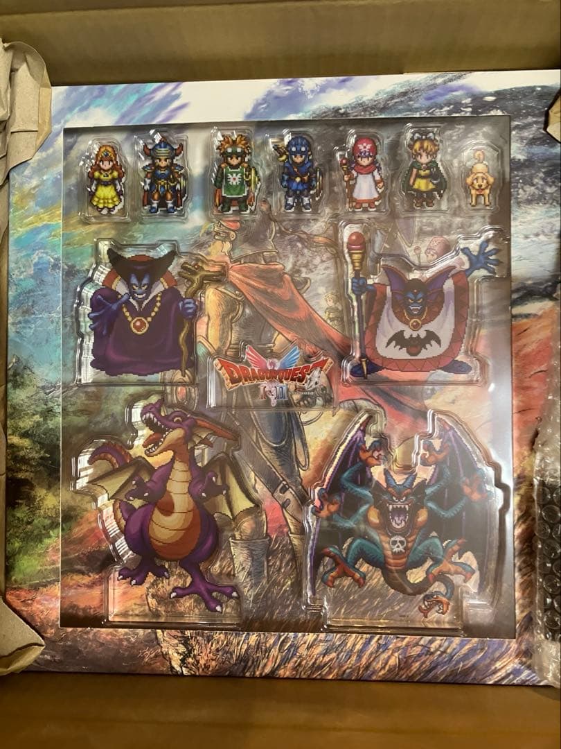 ドラゴンクエストI & II コンプリートソフト無し アクリル　ピンズ　ロトの盾