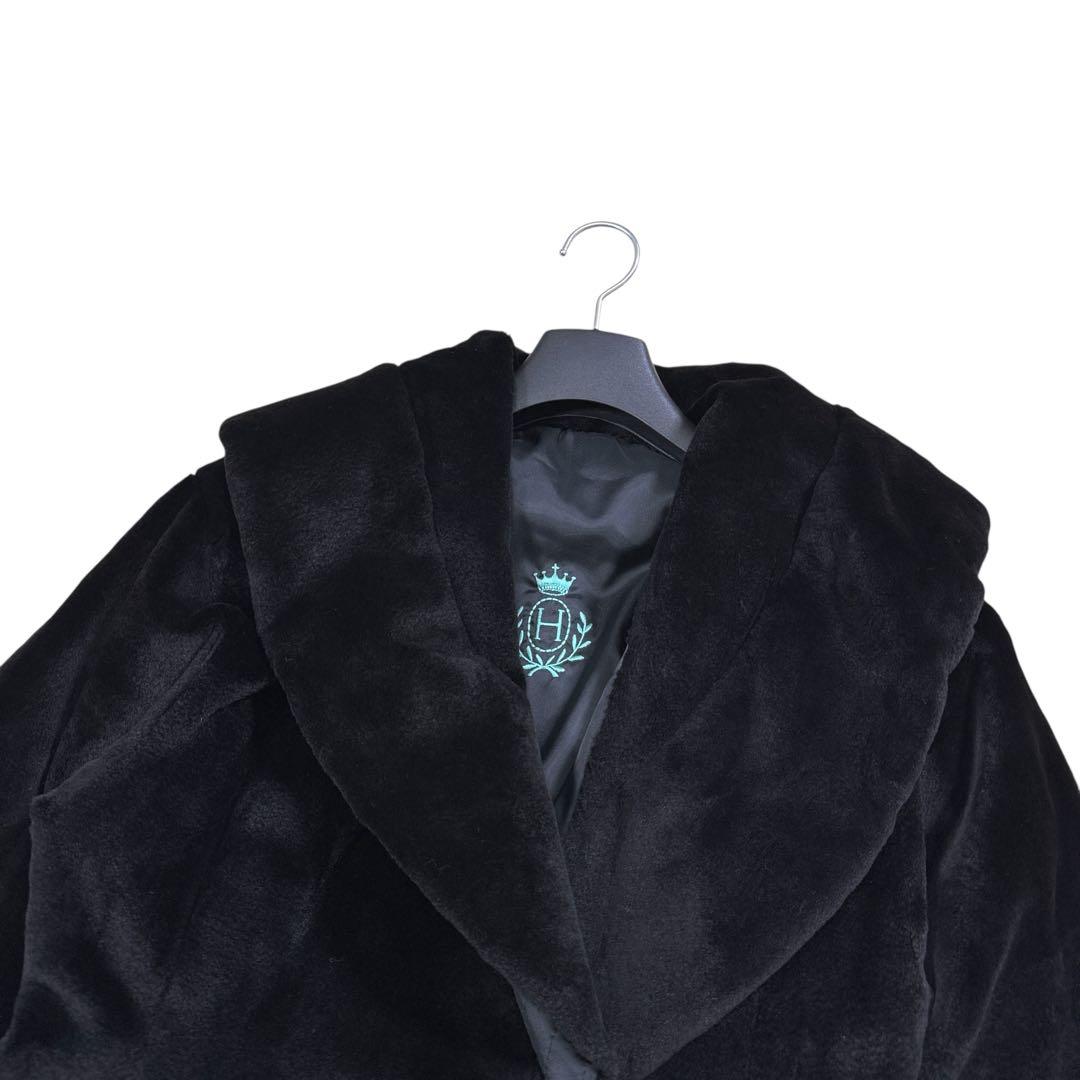 美品 SAGA MINK クロップド ショートコート レディース リアルファー