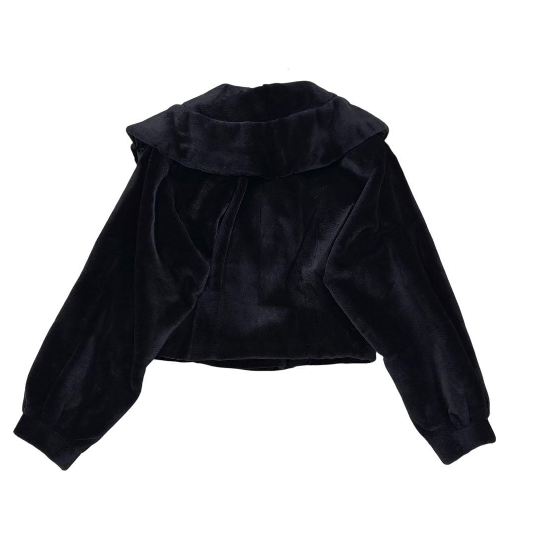 美品 SAGA MINK クロップド ショートコート レディース リアルファー