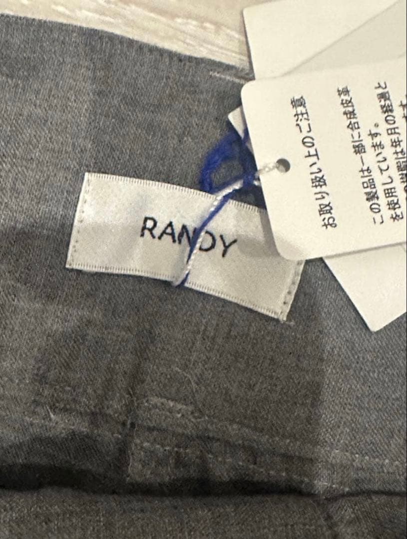 RANDY 20SS Burned ハイウエストフリンジパンツ
