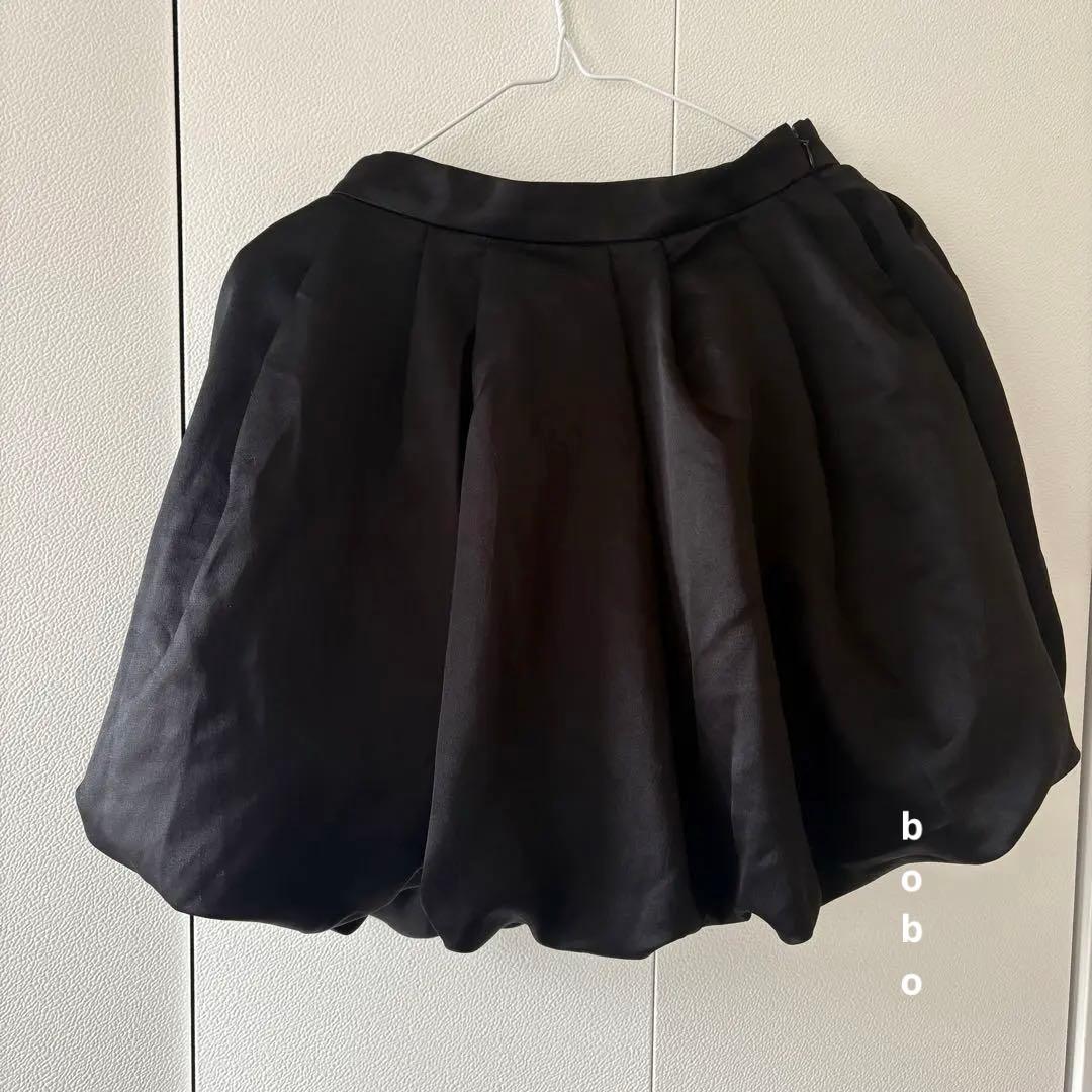 スカート thetoe venice balloon skirt black