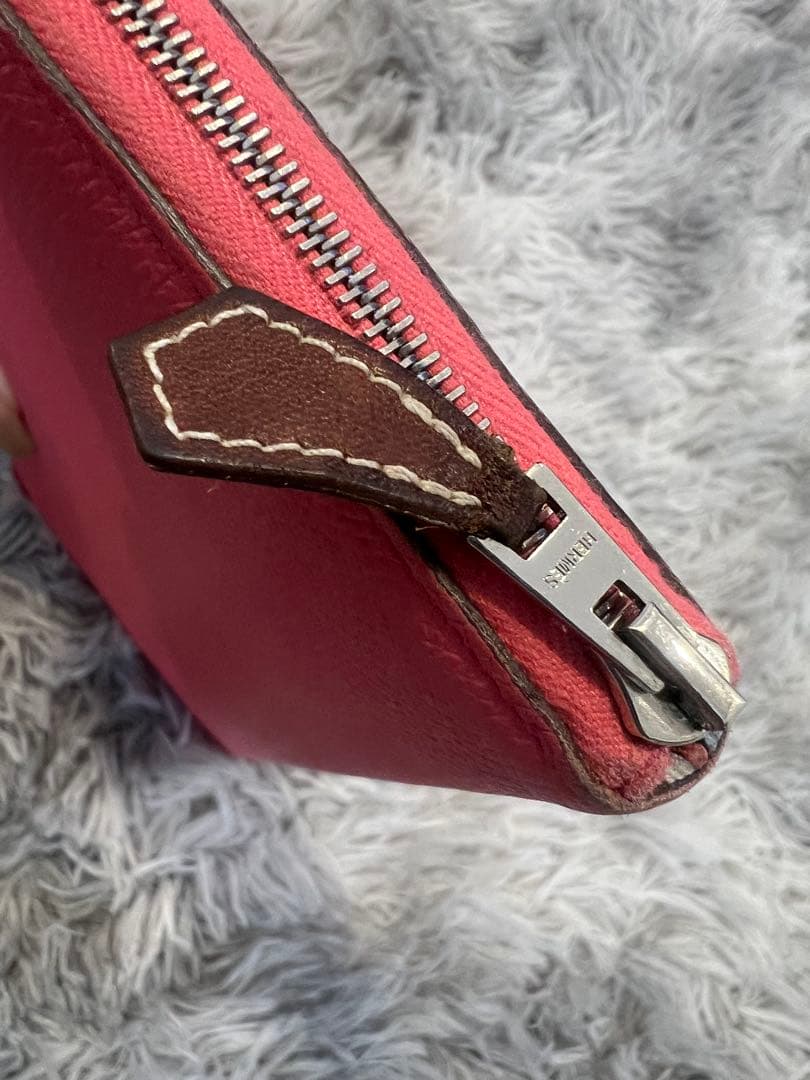 ピンク 長財布 多色模様