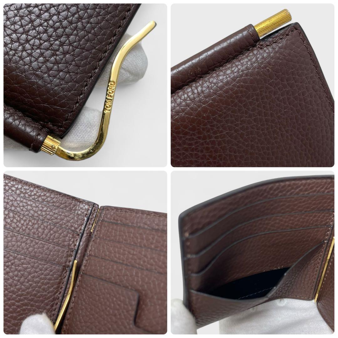 美品✨ TOM FORD トムフォード マネ－クリップ 二つ折り財布 カード入れ