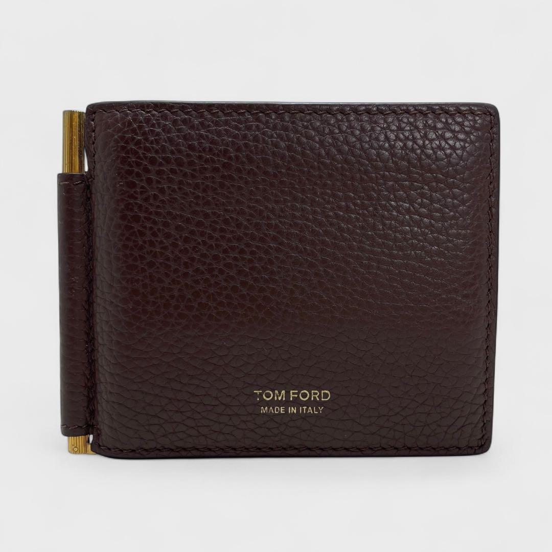 美品✨ TOM FORD トムフォード マネ－クリップ 二つ折り財布 カード入れ