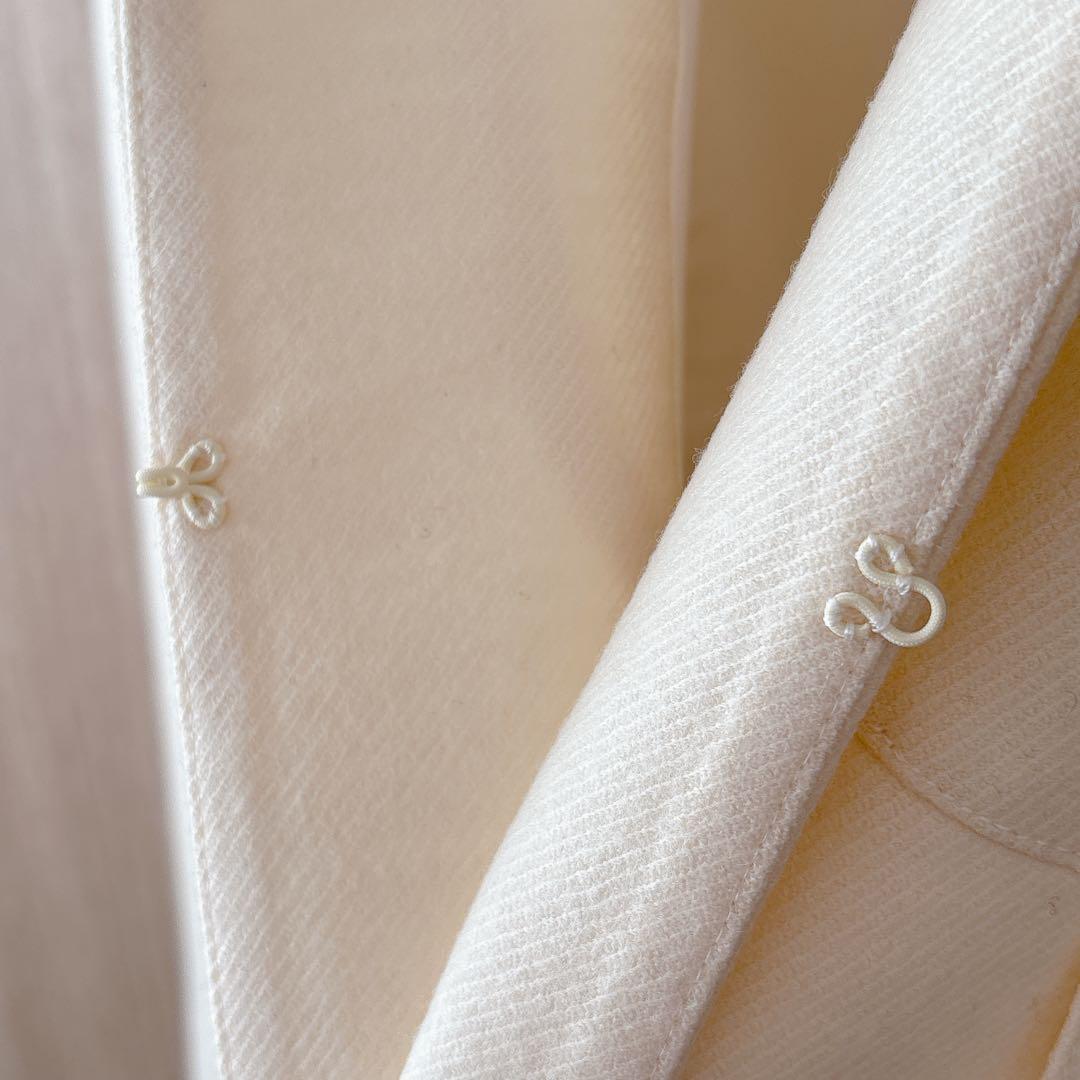 【1301】アナイ　ウールカルゼクルー　ジャケット　クリーム　38