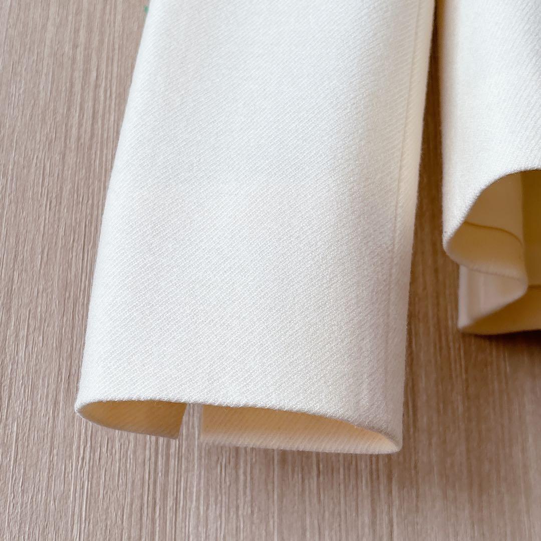 【1301】アナイ　ウールカルゼクルー　ジャケット　クリーム　38