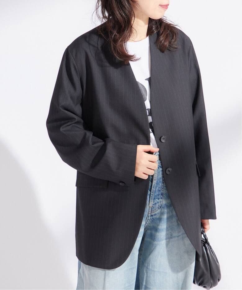 JOURNAL STANDARD L'ESSAGE ノーカラージャケット