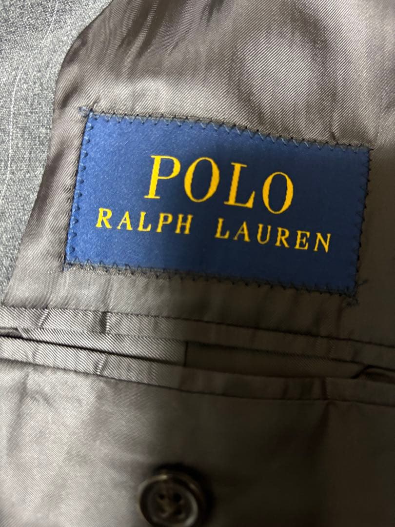 CEEKAY POLORALPH LAURENグレー ストライプ スーツ