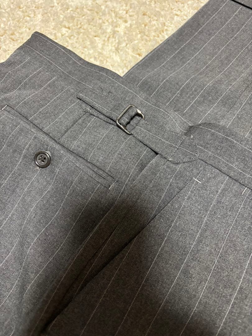 CEEKAY POLORALPH LAURENグレー ストライプ スーツ