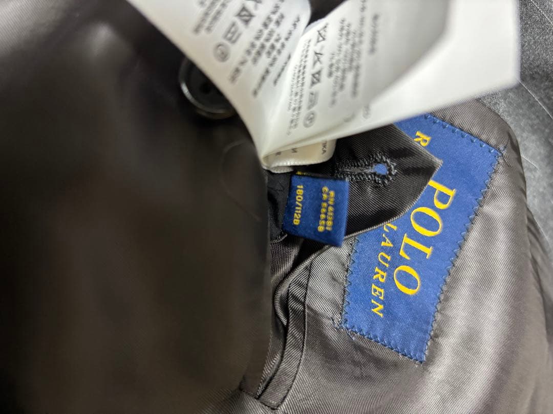 CEEKAY POLORALPH LAURENグレー ストライプ スーツ