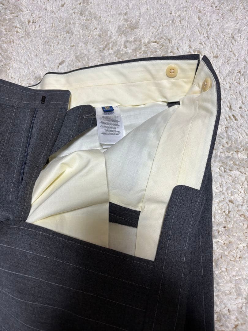 CEEKAY POLORALPH LAURENグレー ストライプ スーツ