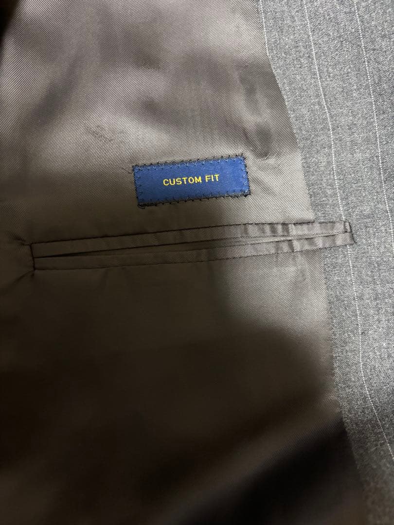 CEEKAY POLORALPH LAURENグレー ストライプ スーツ