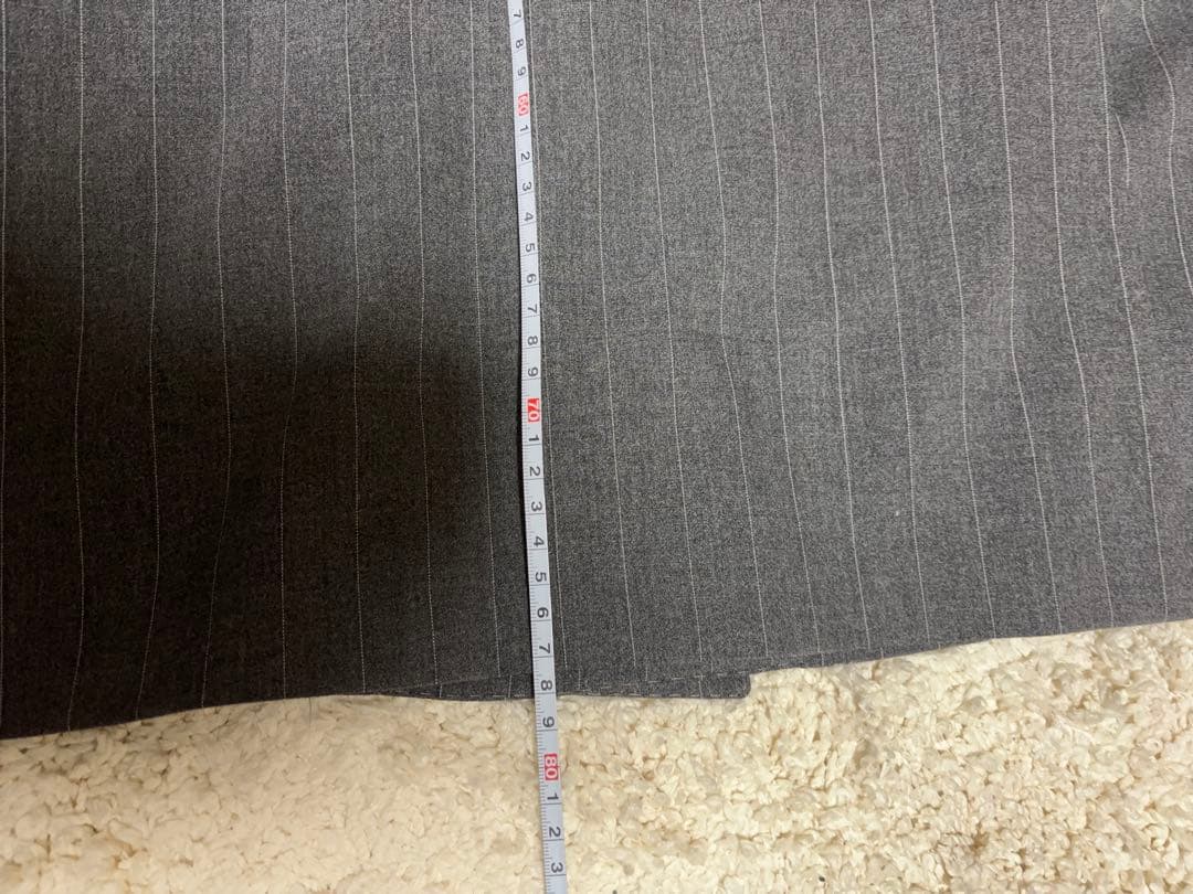 CEEKAY POLORALPH LAURENグレー ストライプ スーツ