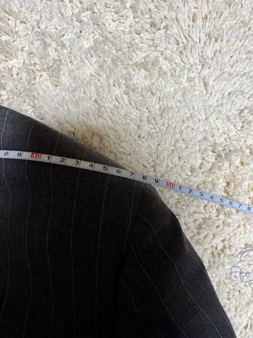 CEEKAY POLORALPH LAURENグレー ストライプ スーツ