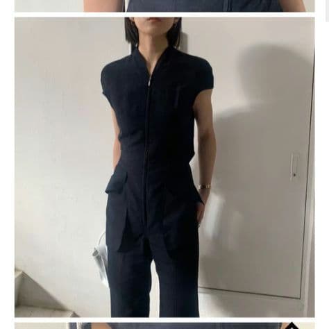 【美品】Mame Kurogouchi レーヨンヘンプジャンプスーツ 206