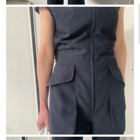 【美品】Mame Kurogouchi レーヨンヘンプジャンプスーツ 206