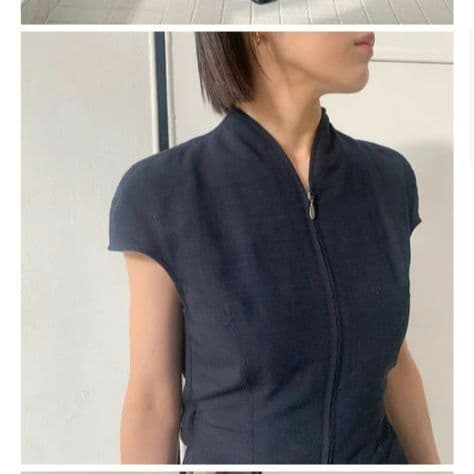 【美品】Mame Kurogouchi レーヨンヘンプジャンプスーツ 206