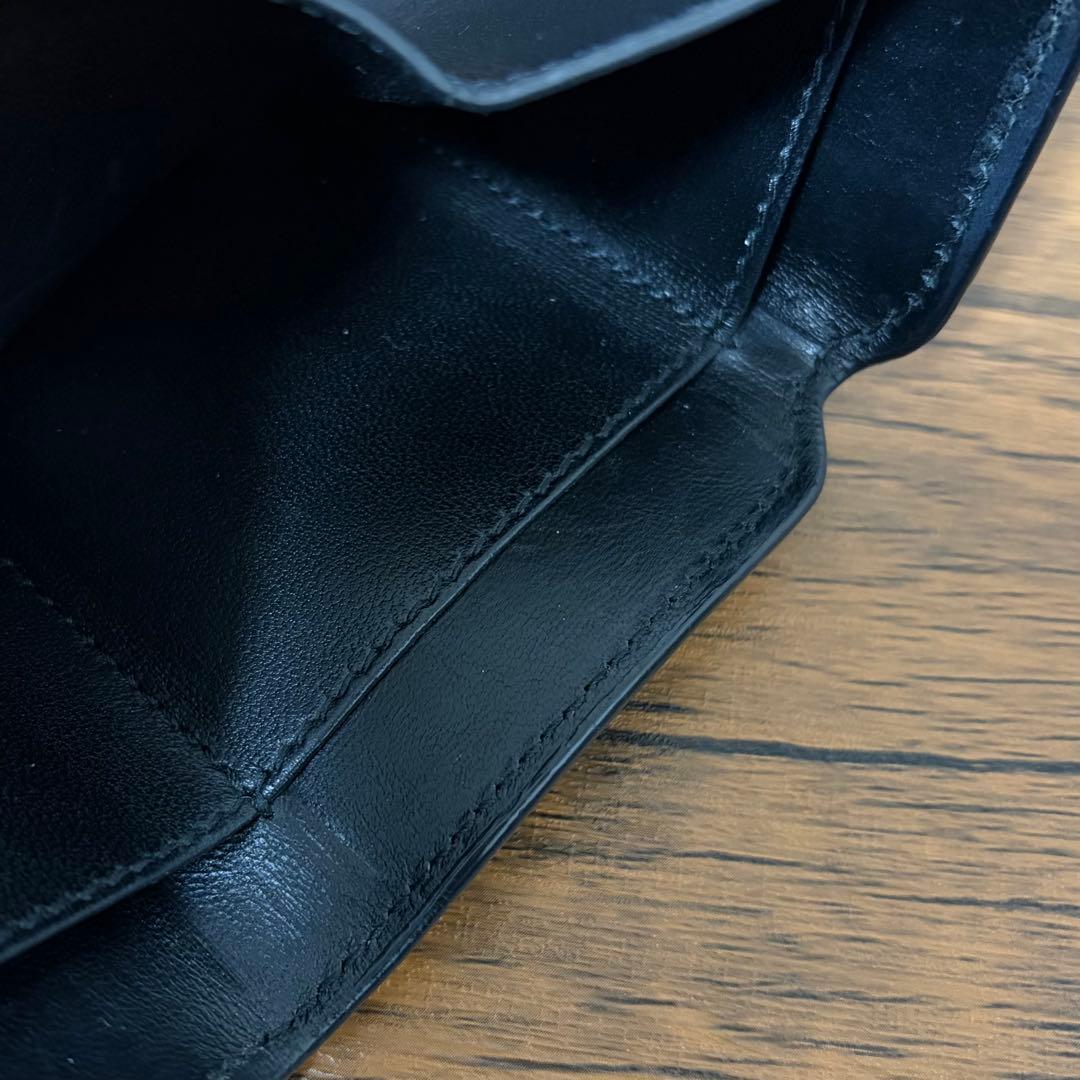 バレンシアガ　エブリデイ　三つ折りコンパクト財布　ブラック