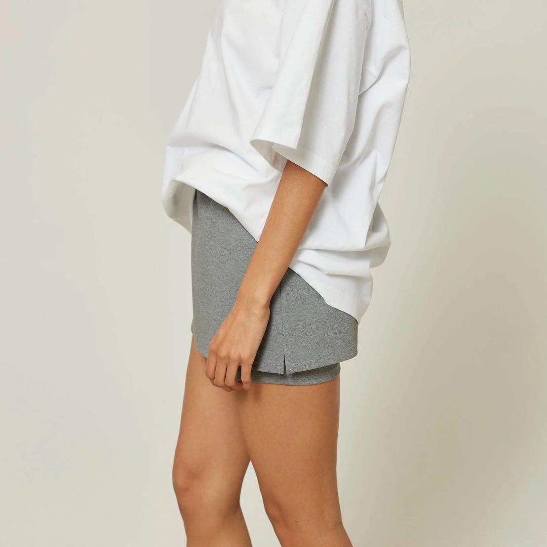 【新品未使用】SeaRoomlynn / スカートwithハーフレギンスグレー