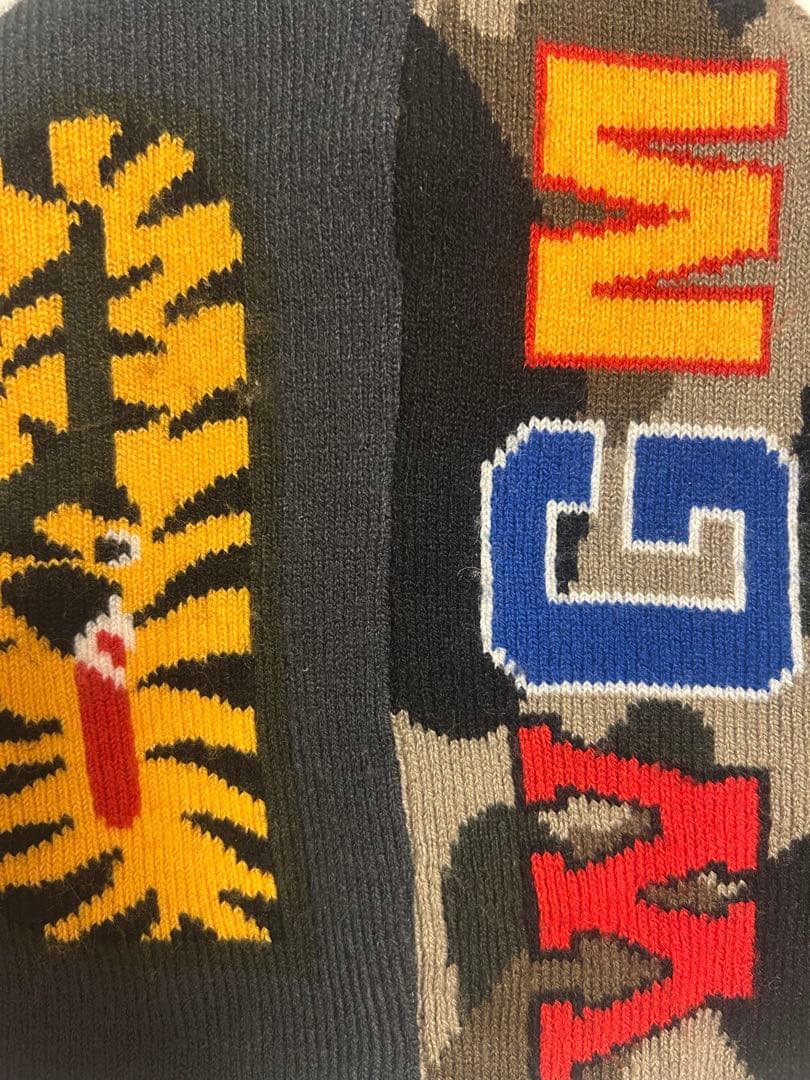 A BATHING APE シャーク ニット帽 ビーニー 正規品 美品
