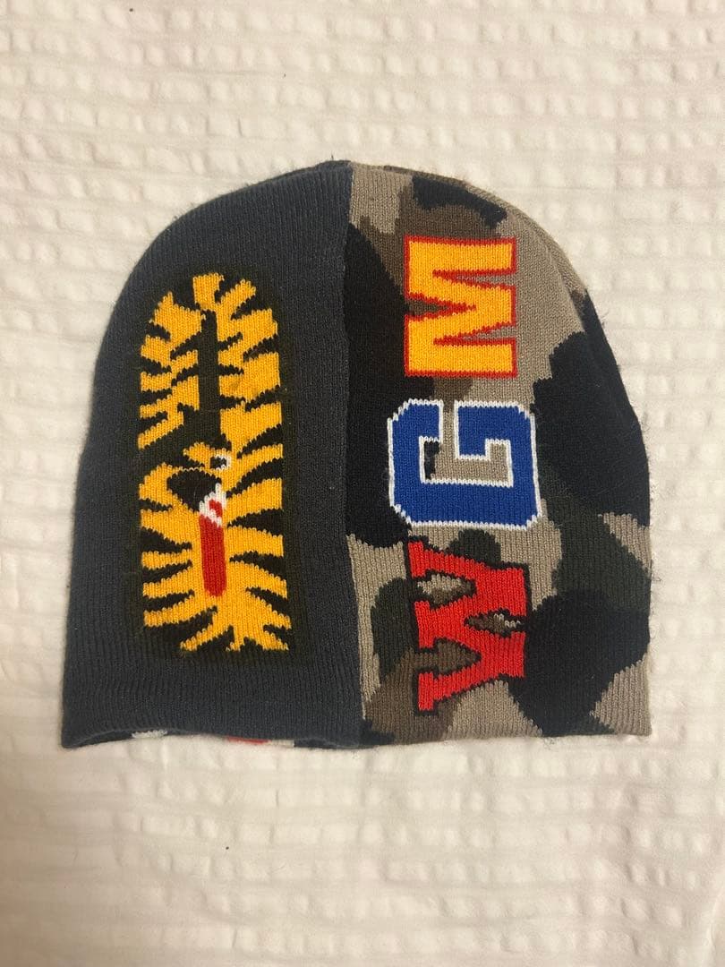 A BATHING APE シャーク ニット帽 ビーニー 正規品 美品