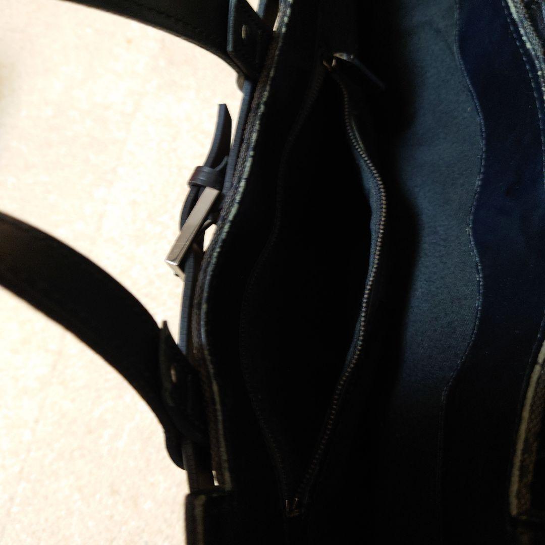 r*m様 GUCCI グッチ トートバッグ GGキャンパス×レザー ブラック