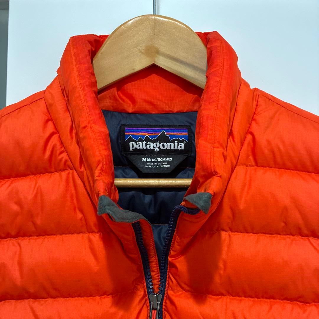 パタゴニア　ダウンベスト　Mサイズ　オレンジ