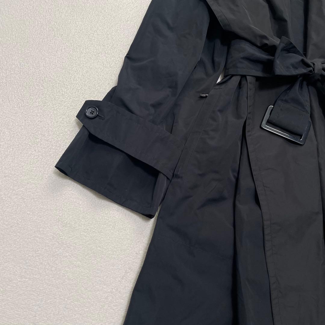 マックスマーラ フーデッドコート ベルテッド 36 レインウェア ビッグカラー