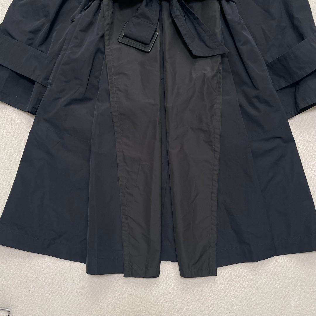 マックスマーラ フーデッドコート ベルテッド 36 レインウェア ビッグカラー