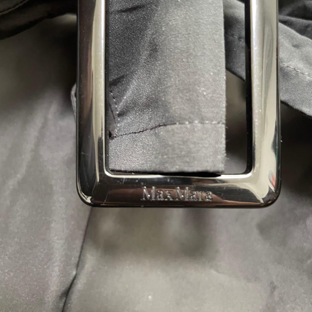 マックスマーラ フーデッドコート ベルテッド 36 レインウェア ビッグカラー