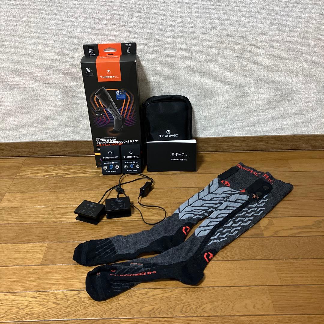 【スキー・スノボ用ソックス】サーミック（THERM-IC）電熱ソックス