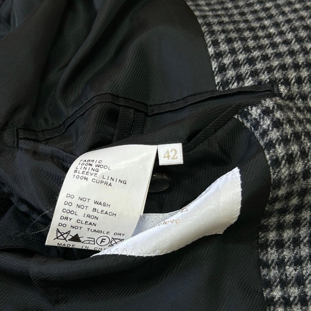 美品 エディフィス ロロピアーナ ダブルフェイス シングルチェスターコート42