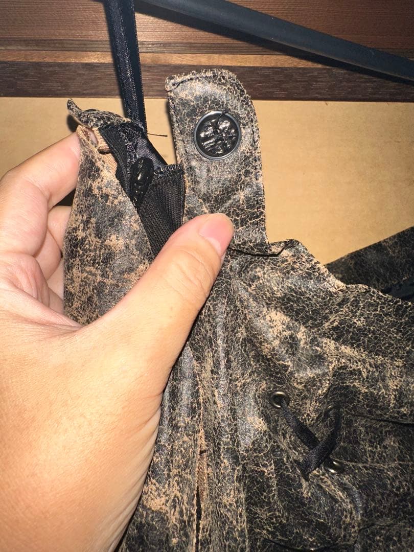 アシンメトリースカート 黒/グレー