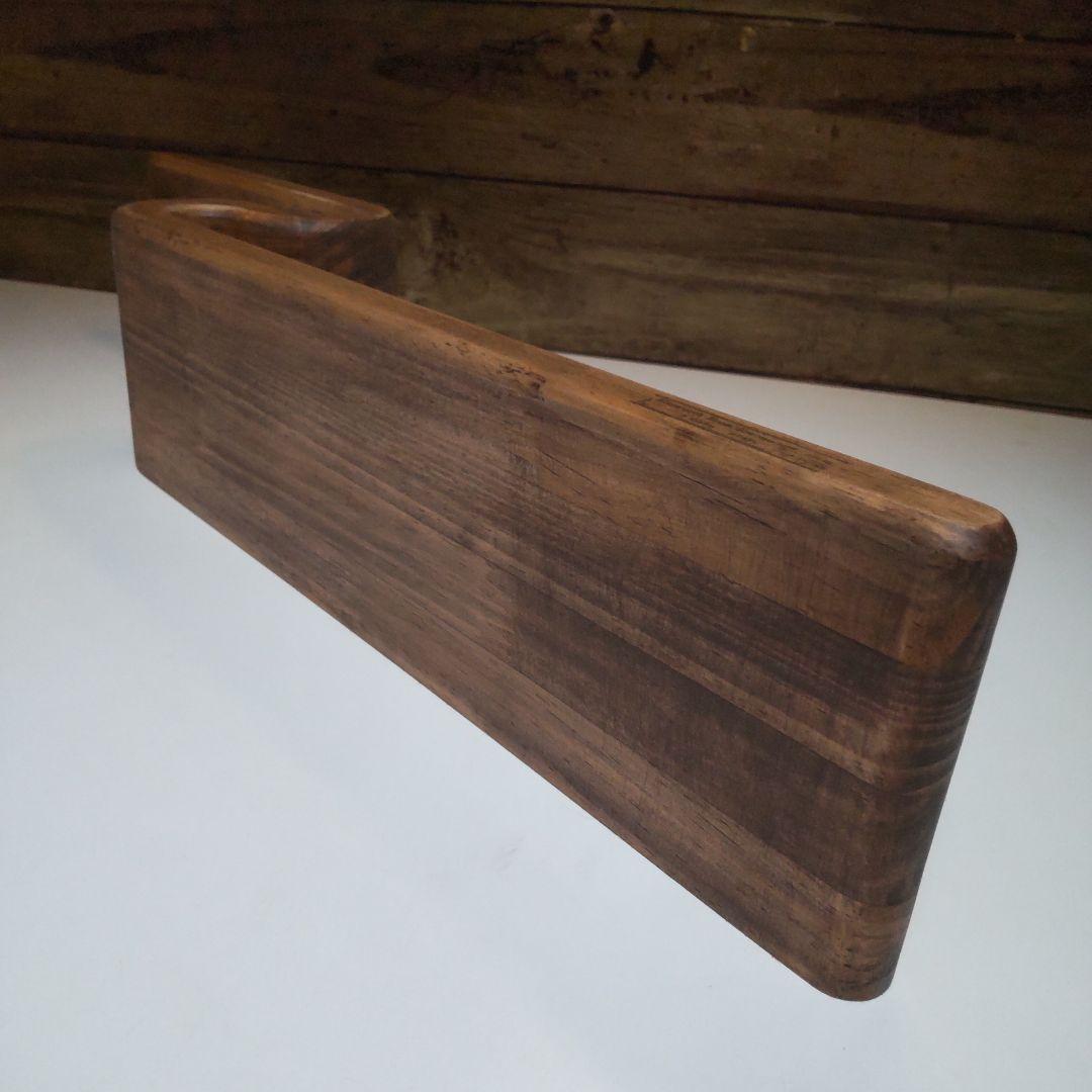 曲線デザイン　ウォールシェルフ　飾り棚　　エボニーブラック　懐深め２型