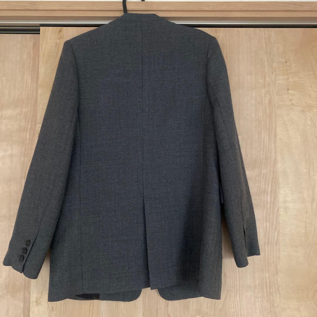 RIAMノーカラーコートJKグレー36