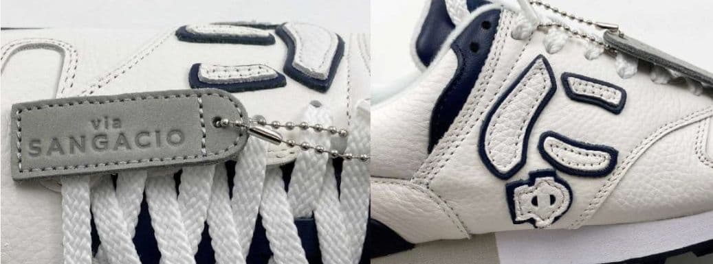 サンガッチョ　にゅ〜ず トリコロール スニーカー サイズ23cm チャーム付き