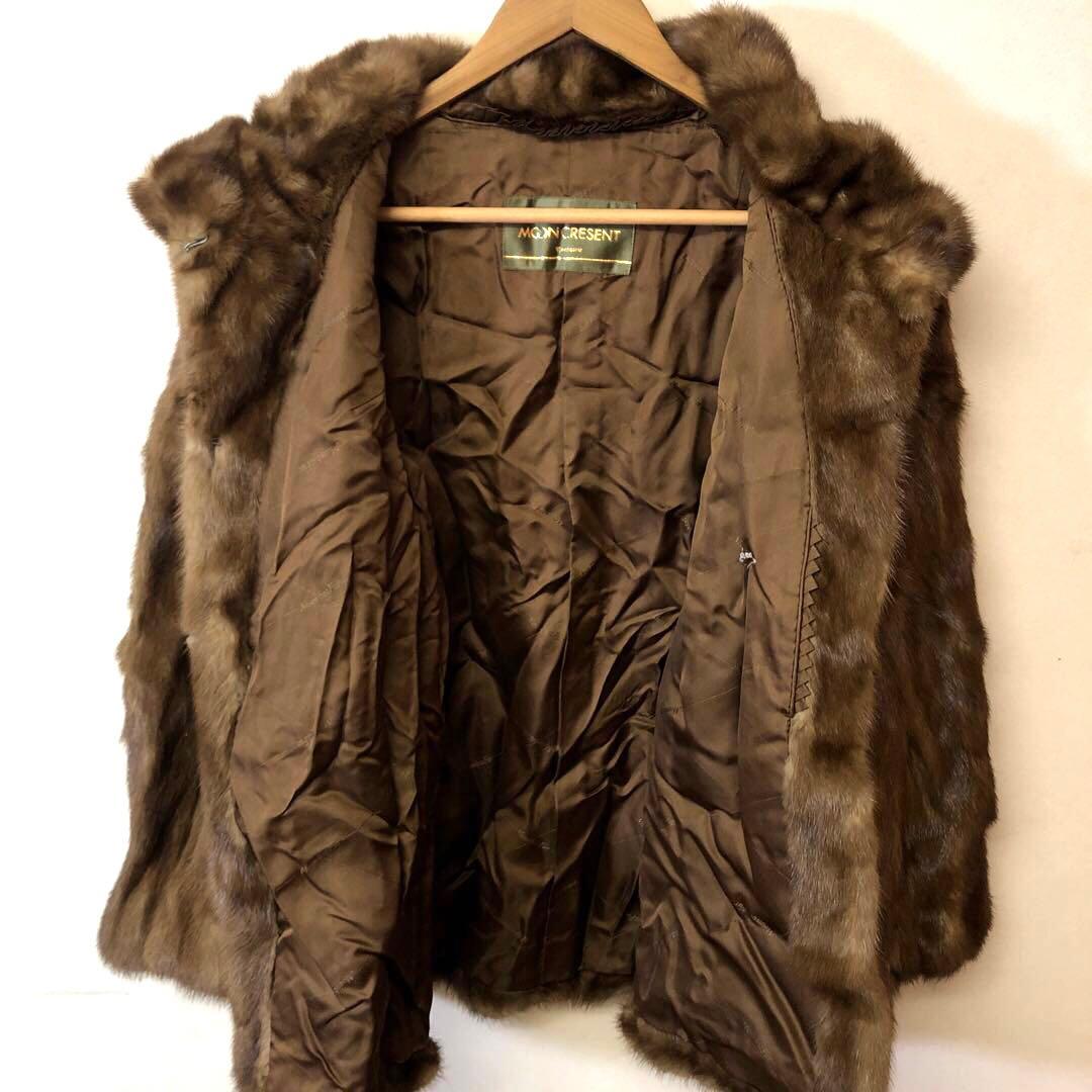 MOON CRESENT ムーンクレセント リアルファー 毛皮 コート アウター