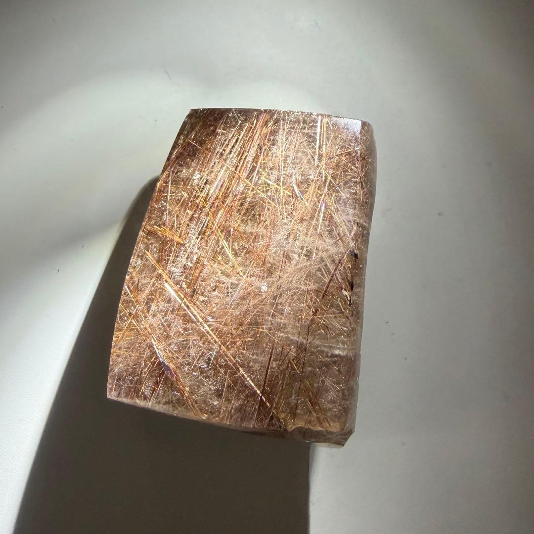 ルチルクォーツセット置物★金運　パワーストーン