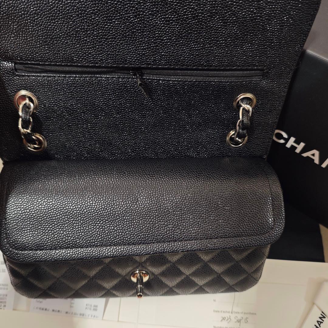 ブラックレザー ショルダーバッグ