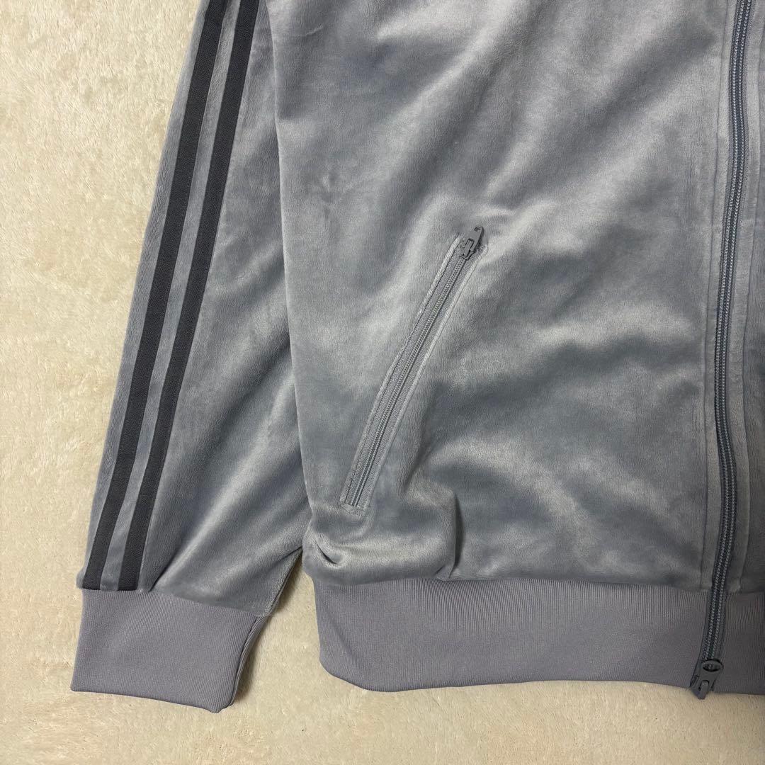 アディダス　ベロアトラックジャケット　グレー　ベッケンバウアー