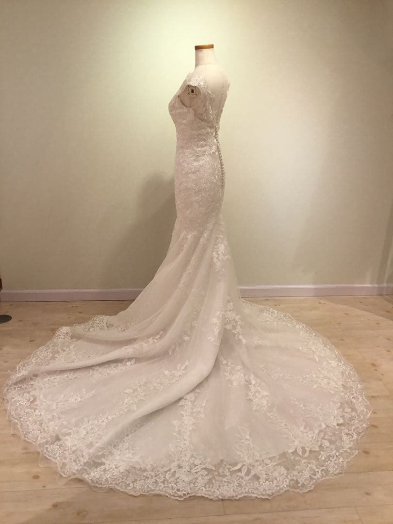 は*か様 オフホワイト マーメイドウェディングドレス