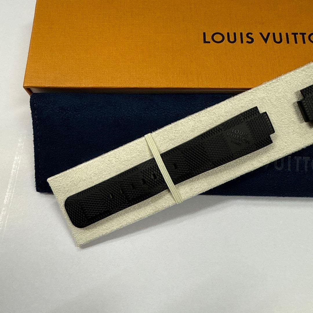 上位モデル　ルイヴィトン　時計　ダミエ　ラバーベルト　メンズL