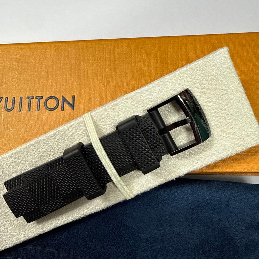 上位モデル　ルイヴィトン　時計　ダミエ　ラバーベルト　メンズL