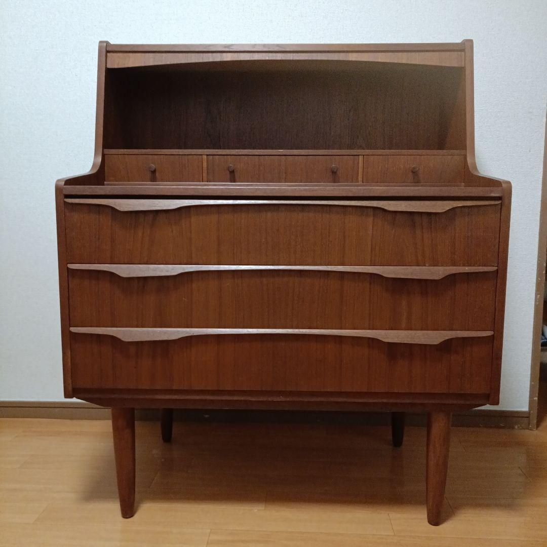 デンマーク製　ライティングビューロー　チーク材