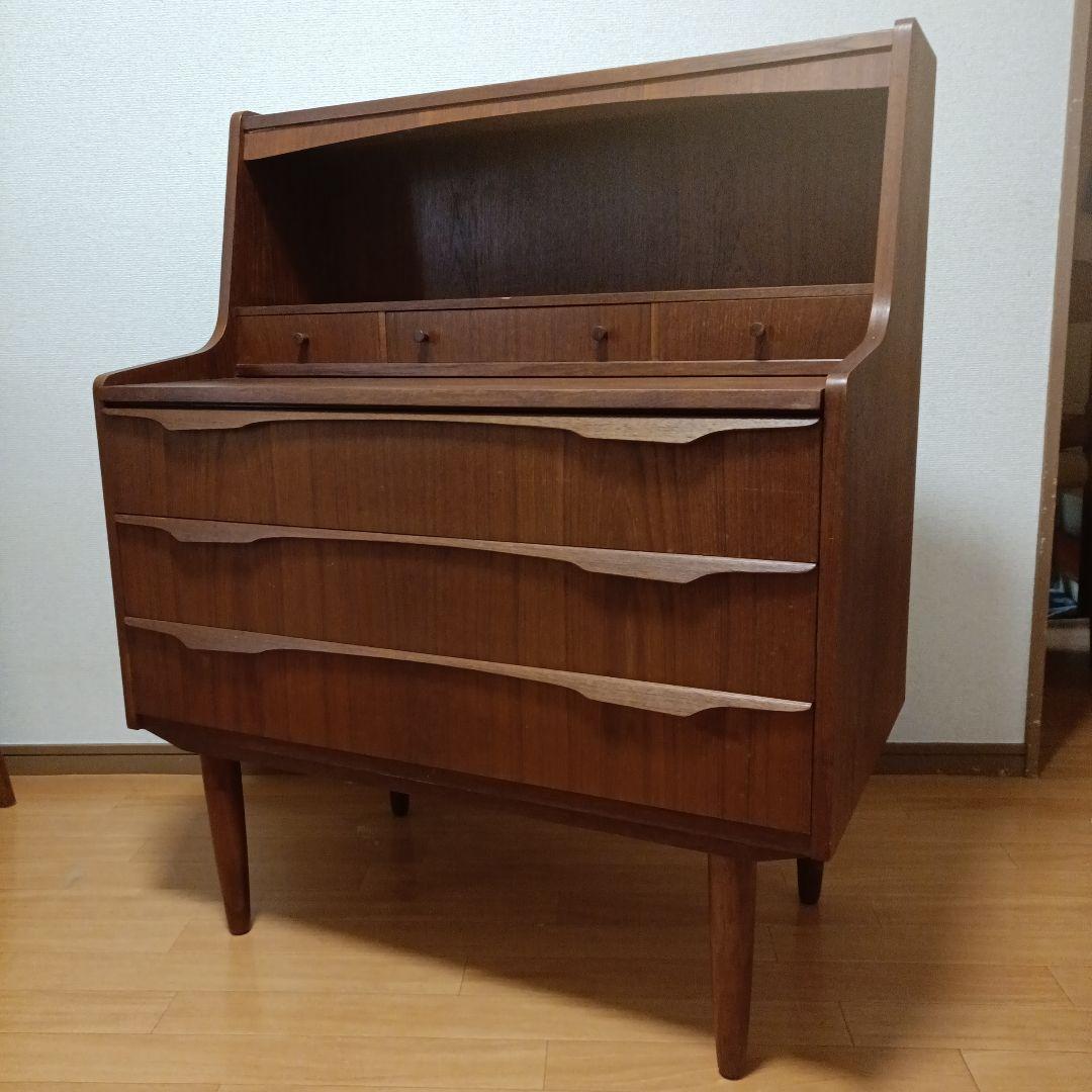 デンマーク製　ライティングビューロー　チーク材