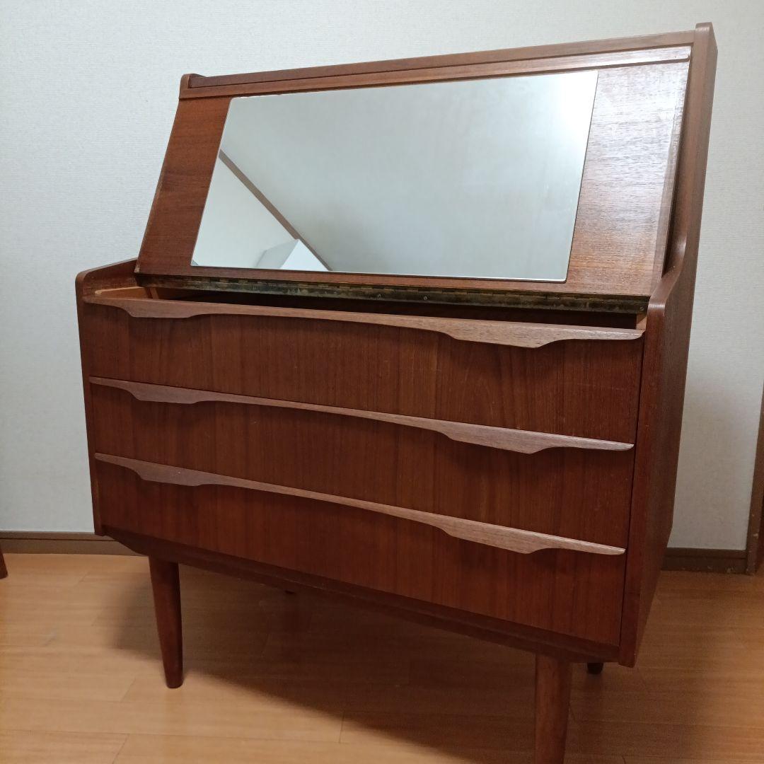 デンマーク製　ライティングビューロー　チーク材