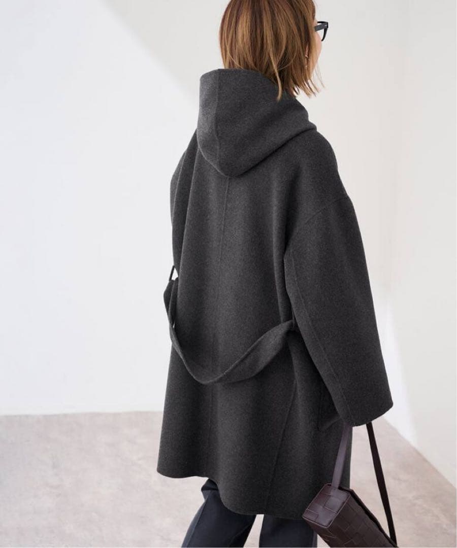 【25AW】FRAMeWORK SUPER160’s フーディショートコート