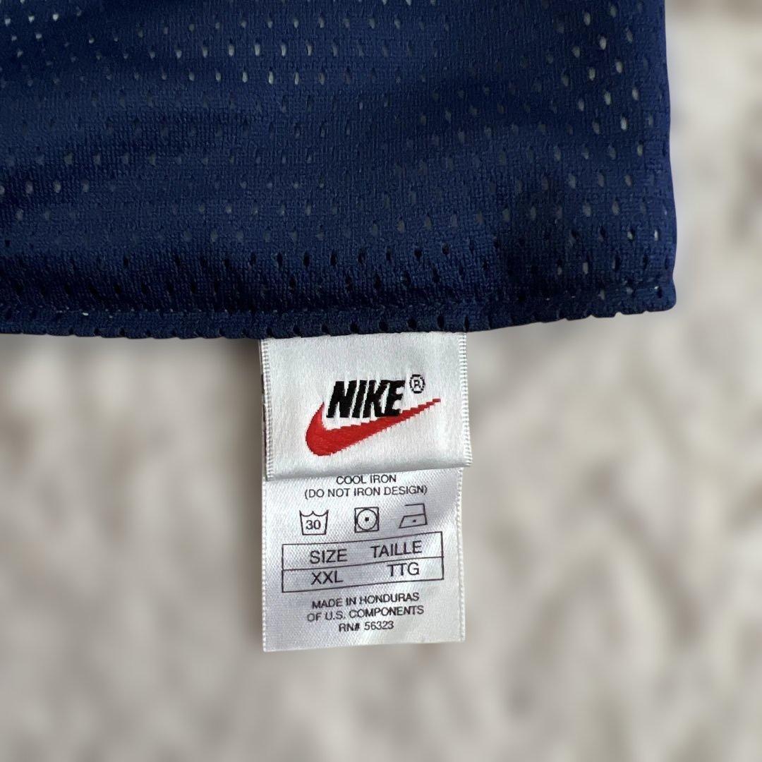 NIKE/ナイキ/リバーシブル/メッシュタンクトップ/紺×白